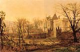 John Atkinson Grimshaw Canvas Paintings - Knostrop Hall Early Morning